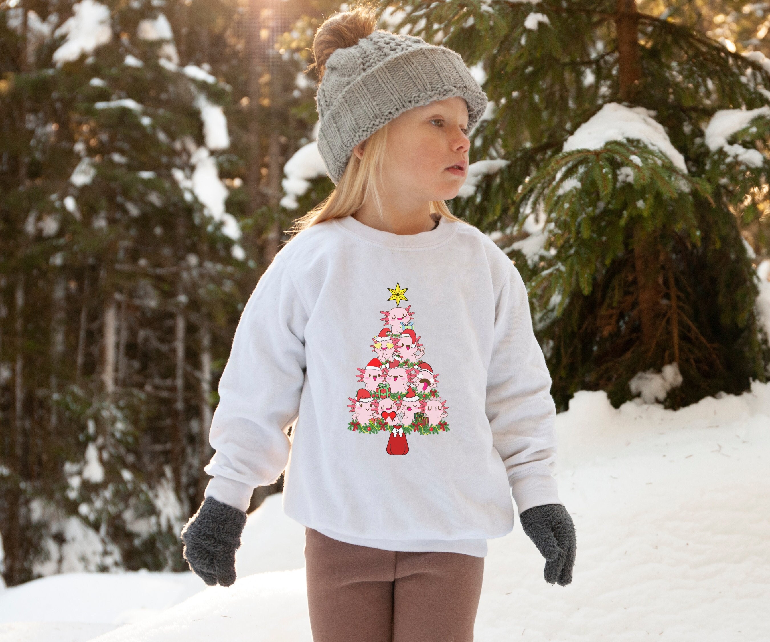 Thorn Tree Toddler Christmas Sweatshirt - Cute Long Sleeve Pullover For Boys & Girls | Winter Holiday Outfit