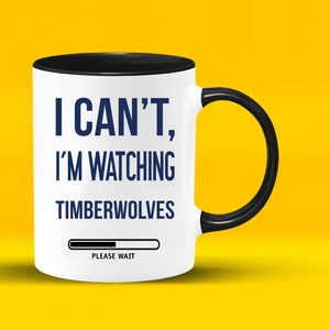 Minnesota Timberwolves NBA Tasse à café pour les fans, mug personnalisé, mug amusant pour les fans de Minnesota Timberwolves