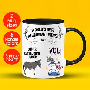 Restaurantbesitzer Geschenk, Restaurantbesitzer Tasse, Restaurantbesitzer Wertschätzung, Restaurantbesitzer Geschenkidee Geburtstagsgeschenk Weihnachten Geschenk