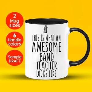 Band Teacher Gift, Band Teacher Mug, Band Teacher Appreciation, Band Teacher Coffee Mug Birthday Gift Christmas gift