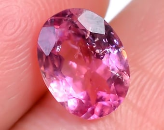 Natürlicher makelloser rosa Turmalin-Rundschliff 1 Ct Loser Edelstein-Turmalin Bestes Geschenk für Sie 7x5x3 mm