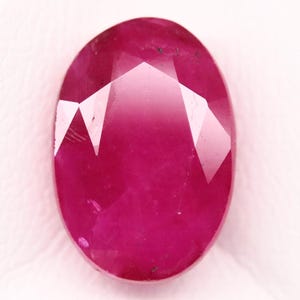 5.70 Ct Natural Ruby Gemstone | Oval Faceted Manik Stone | Loose Red Ruby for Ring or Pendant| Jyotish Ruby for Sun Energy | July Birthstone