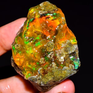 OPAL RAW CRYSTALS, 174 Ct, Fire Opal Rough, Natural Ethiopian Opal Rough, Welo Opal Rough, Opal Raw For Jewelry Making