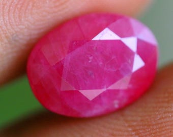 Flawless Earth Mined Blood Red Ruby 5.25 Ct Loose Oval Gemstone Cut Gemstone Luster Quality, Fashion Jewelry & Ring Making 11.5x8.5xx6 mm