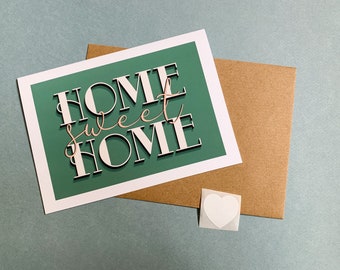 Home Sweet Home Card | Housewarming Greeting Card | New Home Card