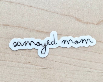 Samoyed Mom Sticker, Samoyed Mom Gifts, Dog Mom Sticker, Dog Laptop Sticker, Dog Water Bottle Sticker, Water Resistant Glossy Sticker