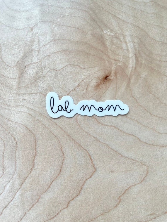 Lab Mom Sticker, Labrador Mom Gift, Dog Mom Sticker, Dog Laptop Sticker, Dog Water Bottle Sticker, Water Resistant Glossy Sticker
