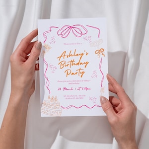 Birthday Invitation – Editable Template | Digital Download