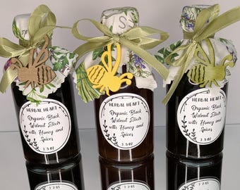 Organic Black Walnut + Honey, Cloves, Anise, and Cardamom | Digestive Health | Para-Detox | Herbal Healing Honey | Immune Support