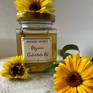 Organic Homemade Calendula Oil | Soothing Eczema | Stretch Marks | Itchy Skin And Rash Relief