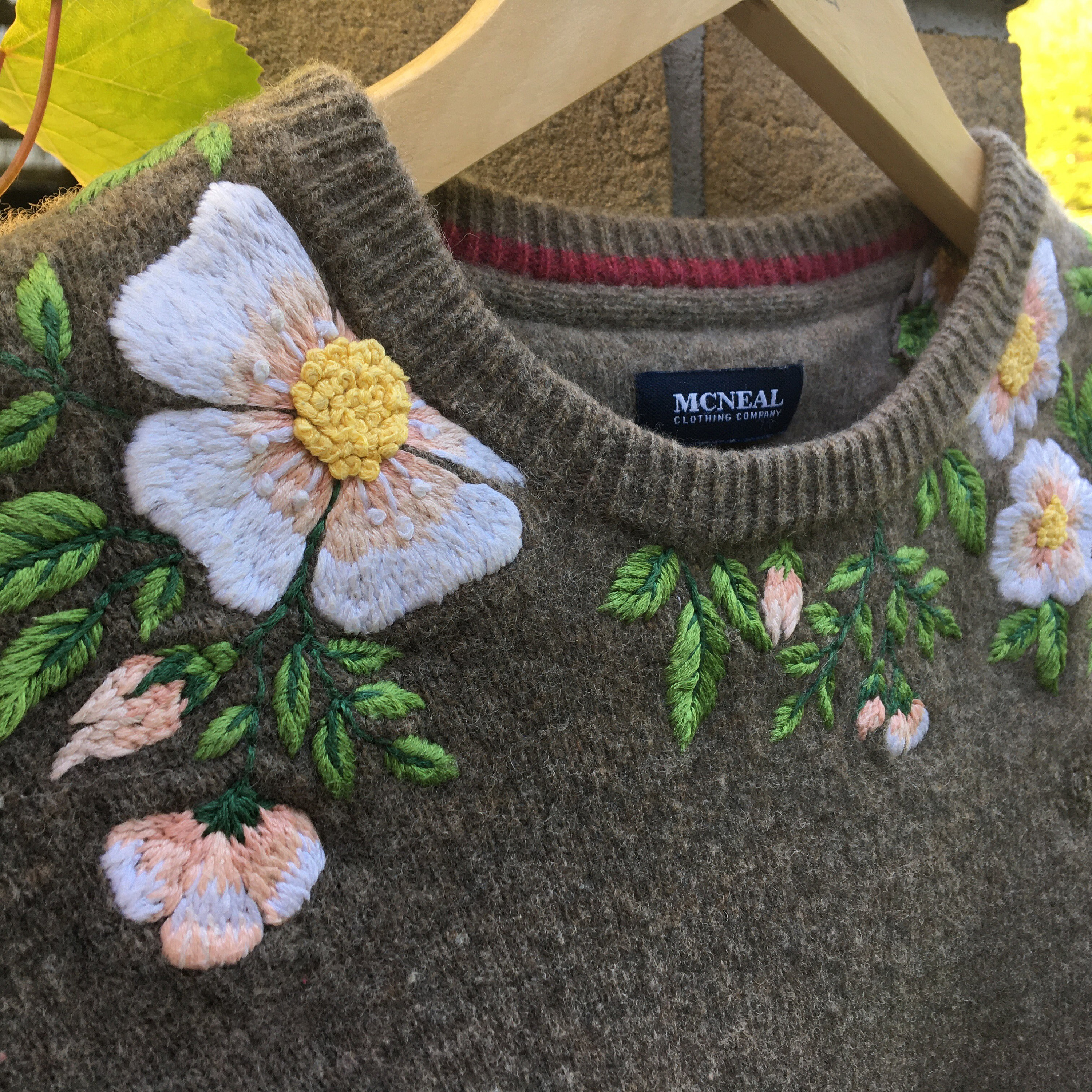 22AW Flower Embroidery Pullover Knit ニット/セーター トップス メンズ セレクトショップ 