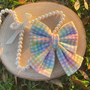 Pet collar bow • Dog collar bow • Dog sailor bow • Spring dog bow• Easter dog bow