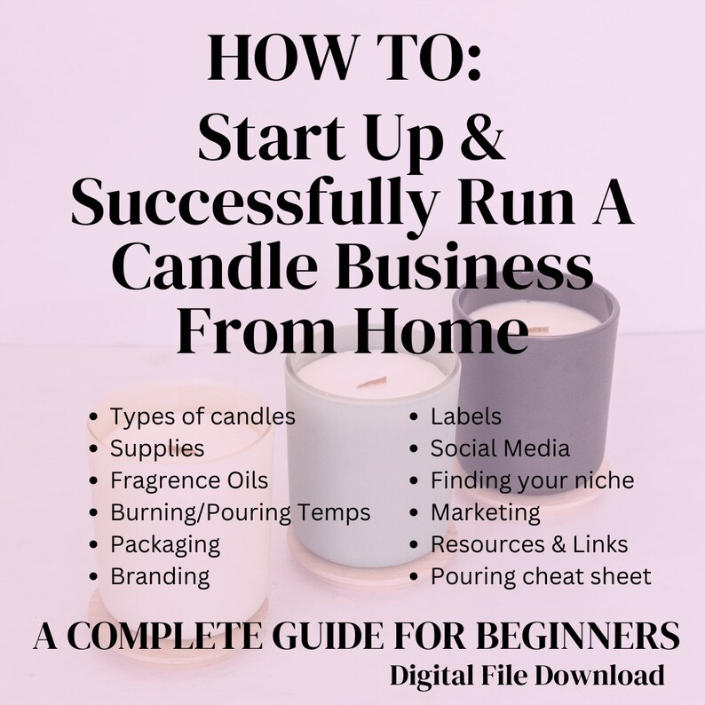 A Beginners Guide How to Start up A Candle Making Small Etsy
