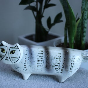RETRO Lisa Larson - Grijze kat - Gustavsberg Studio Vintage Swedish Design