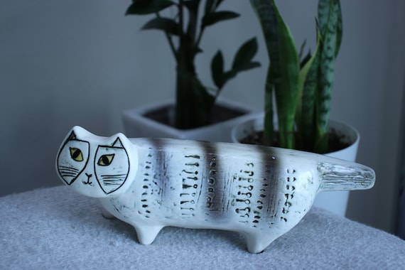 RETRO Lisa Larson - Grey Cat - Gustavsberg Studio Vintage Swedish