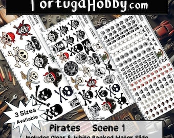 Pirate Scene I Decals: Water-Slide