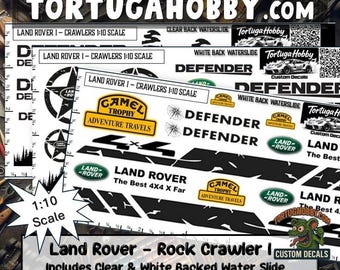 Rock Crawler - Land Rover - R/C Decals: Waterslide Model Car & Craft Decals