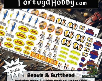 Beavis & Butthead - Personalize Your Diorama, Car, Truck, Derby Car or Any Project