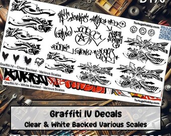 Graffiti Decals - HO Scale Diorama or Train Layout Graffiti