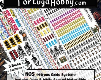 NOS Decals: Waterslide Model Car & Craft Decals