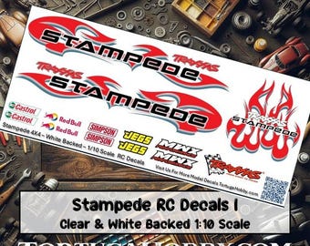 Stampede - 1:10 Scale Decals - Great for Your Stampede Build