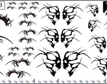 Racing Stripes XI Water-Slide Decals: 1/24, 1/18 & 1/64 Scale Models