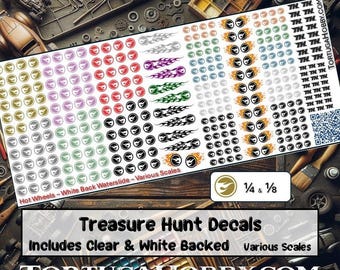 Treasure Hunt - Personalize Your Diorama, Car, Truck, Derby Car or Any Project