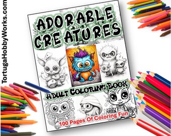 Livro de colorir de criaturas adoráveis: mais de 100 páginas de monstros peculiares (PDF)