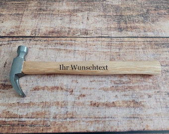 Hammer personalized with engraving claw hammer gift father grandpa birthday Wudeko
