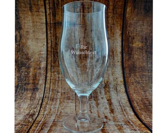 Bierglas mit Gravur Biertulpe personalisiert