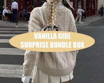 Vanilla Girl Aesthetic Box: Thrifted & New Clothes, Jewelry Surprise