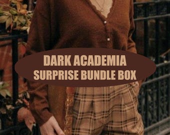 Dark Academia Mystery Box: Thrifted Clothes, Jewelry & Accessories