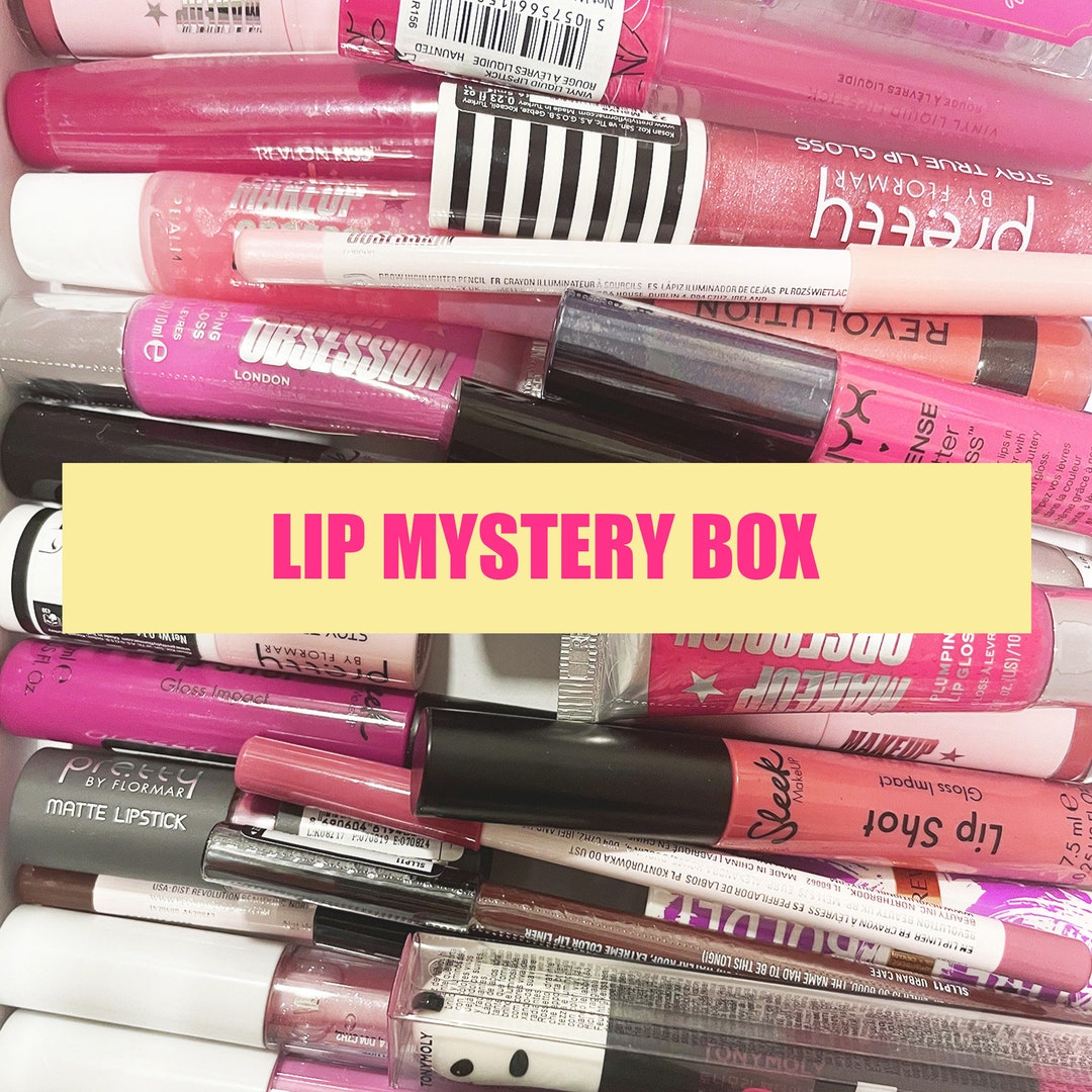Mystery Lip Box Gift for Her Self Care Gift Box Make up Gift Box