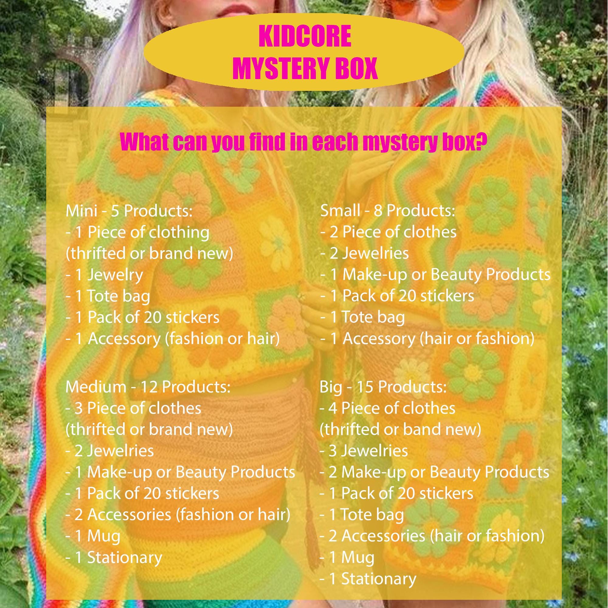 Kidcore Surprise Box: Thrifted Vintage Clothing, Y2K, Jewelry ...
