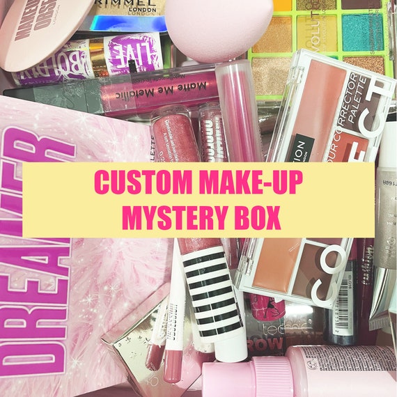 Mystery Custom Make up Box Self Care Gift Box Makeup Lucky Dip Surprise Box  Gift for Her Birthday Gift Happy Valentine's Day Gift Box 