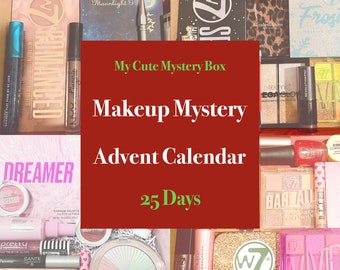 Makeup Advent Calendar Christmas Gift Box For Her Self Care Gift Box Christmas Countdown Surprise 25 days Pamper Hamper holidays lucky dip