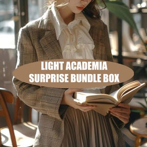 ライトアカデミアサプライズバンドルボックス 古着ボックス ヴィンテージベージュパレット 彼女への誕生日プレゼント クリスマスギフト