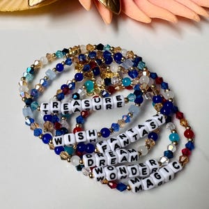 Disney Cruise Bracelet | Disney Cruise Inspired Bracelet | Disney Cruise Line Bracelet |  Beaded Stretch Bracelet | Disney Bracelet