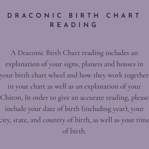 Lectura completa de la carta natal dracónica