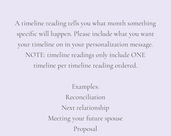 Timeline Tarot Reading