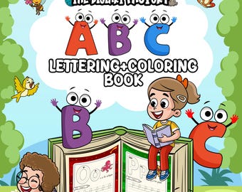 ABC | Alphabets Coloring & Tracing Pages for Kids | 26-Pages Printable
