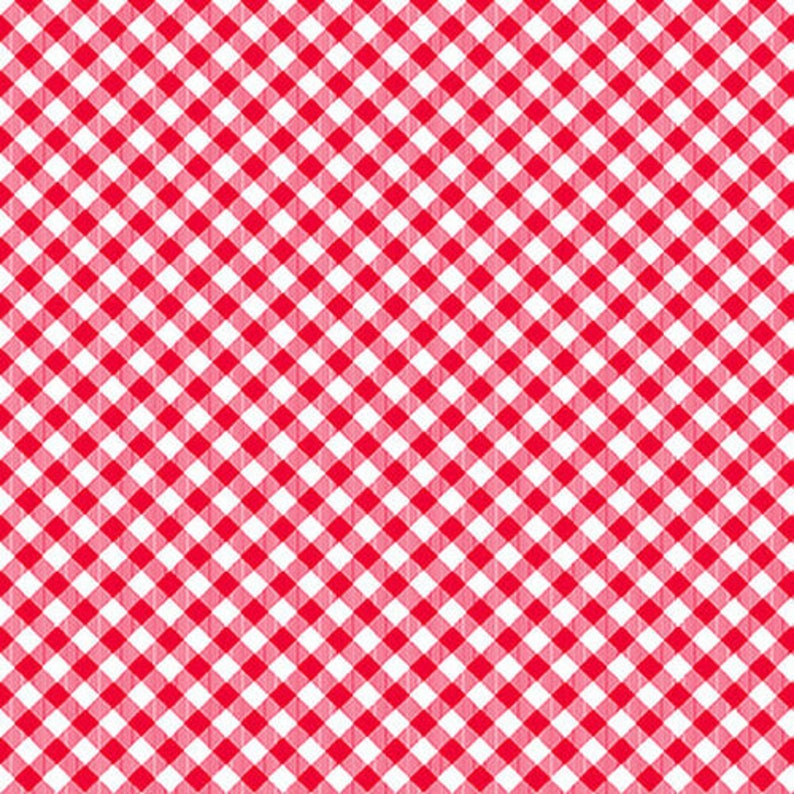 Chelsea's Checks Red and White 1/8 Checks Yardage Etsy