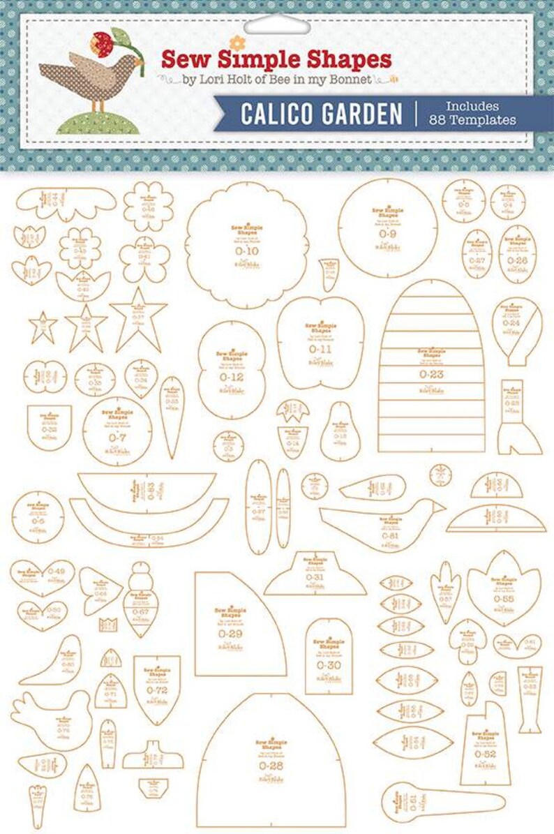 Lori Holt Calico Garden Sew Simple Shapes - Etsy