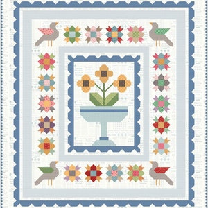 Calico Birds Quilt Boxed Kit by Lori Holt