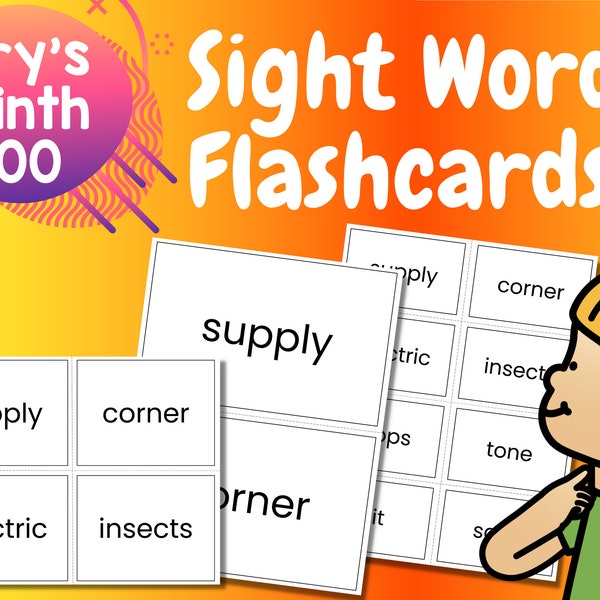 5th Grade Sight Words Etsy