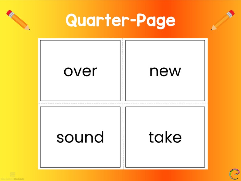 Sight Words | Flashcards | Printable Flash Cards | Fourth Grade | Fifth ...