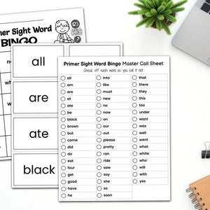 408 Page Sight Word Bingo Mega Bundle, Teacher Resources for Sight Word ...