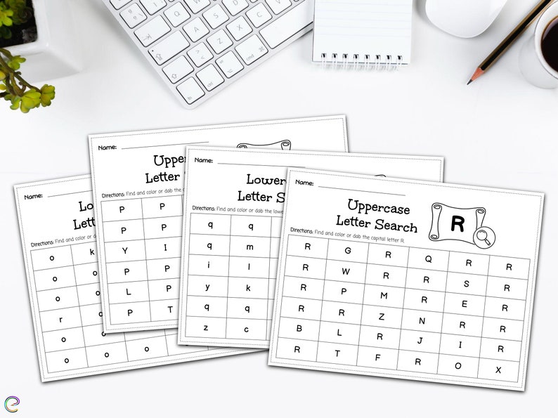 52 Alphabet Printable Letter Word Search Printable, Teaching Resources ...