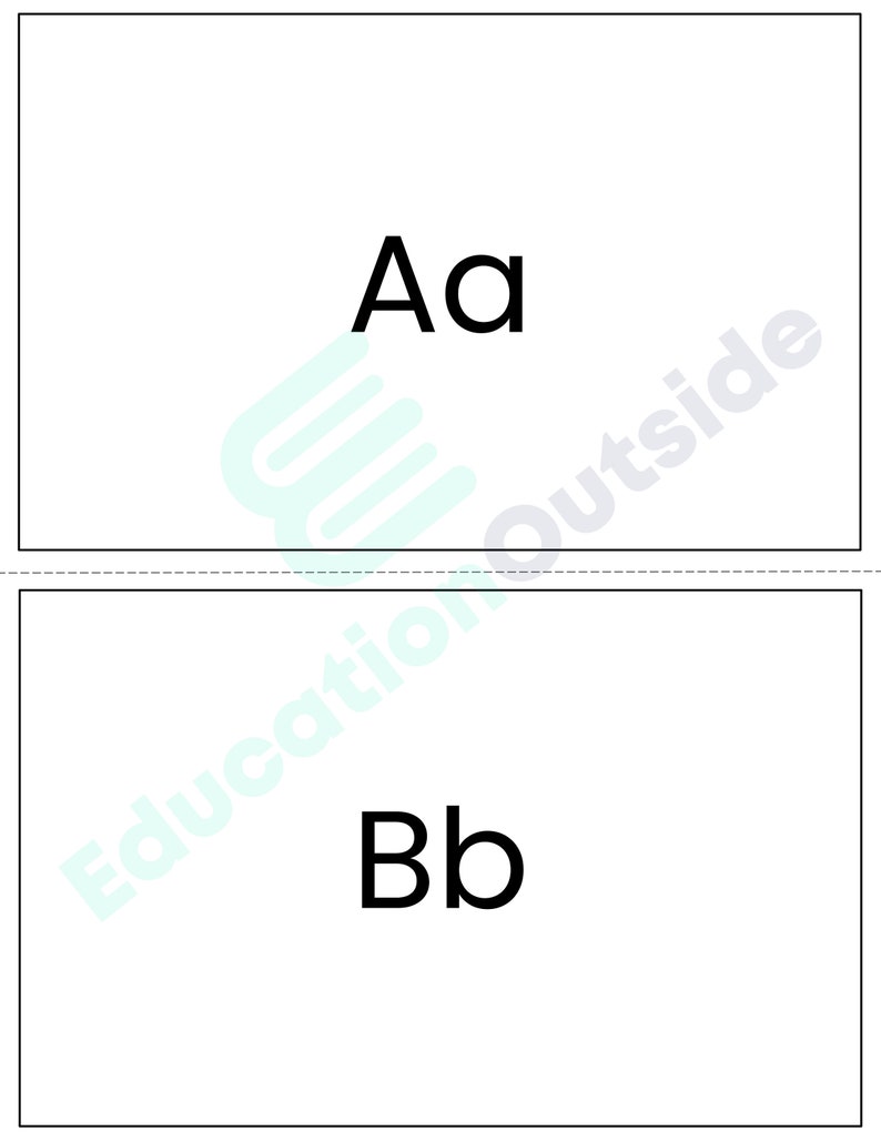 Puede incluir: Dos tarjetas de memoria con letras negras sobre fondo blanco. La primera tarjeta muestra la letra "A" en may&uacute;scula y min&uacute;scula. La segunda tarjeta muestra la letra "B" en may&uacute;scula y min&uacute;scula.