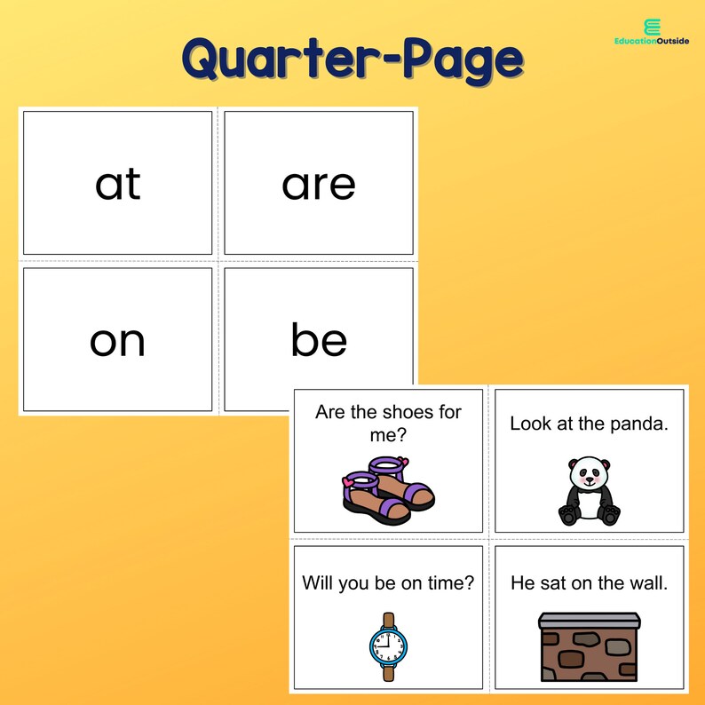 Fry Sight Words Flashcards Reading Printable Preschool - Etsy Canada